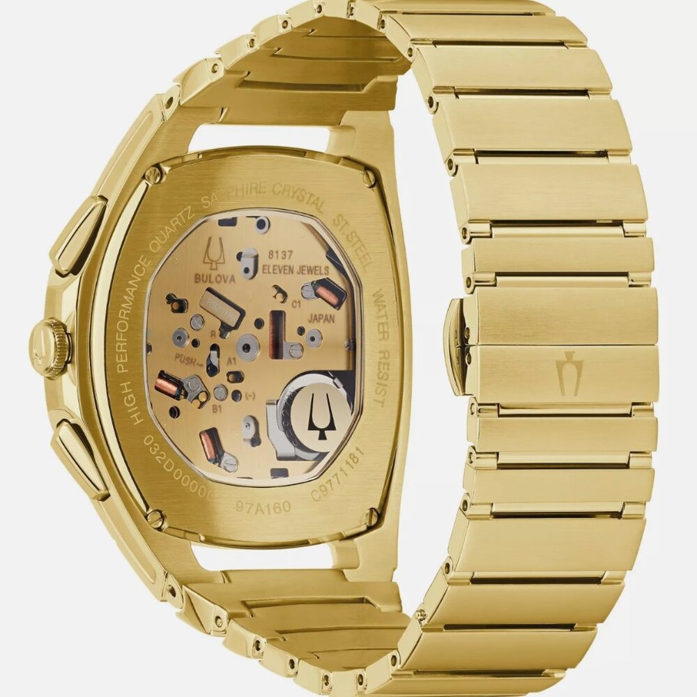 Bulova Gold Curv 42mm Watch New - Picture 3 of 4